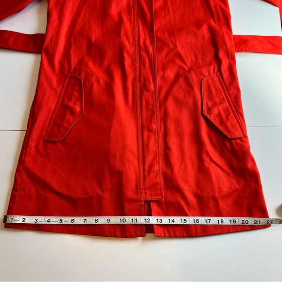 J. Crew Matinee Trench Coat - SIZE 0/MODERN RED - Picture 13 of 14